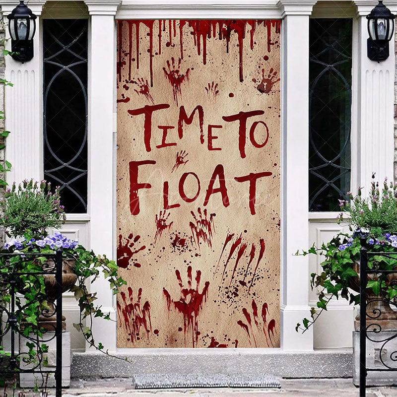 Aperturee - Aperturee Time To Float Terrible Bloody Halloween Door Cover