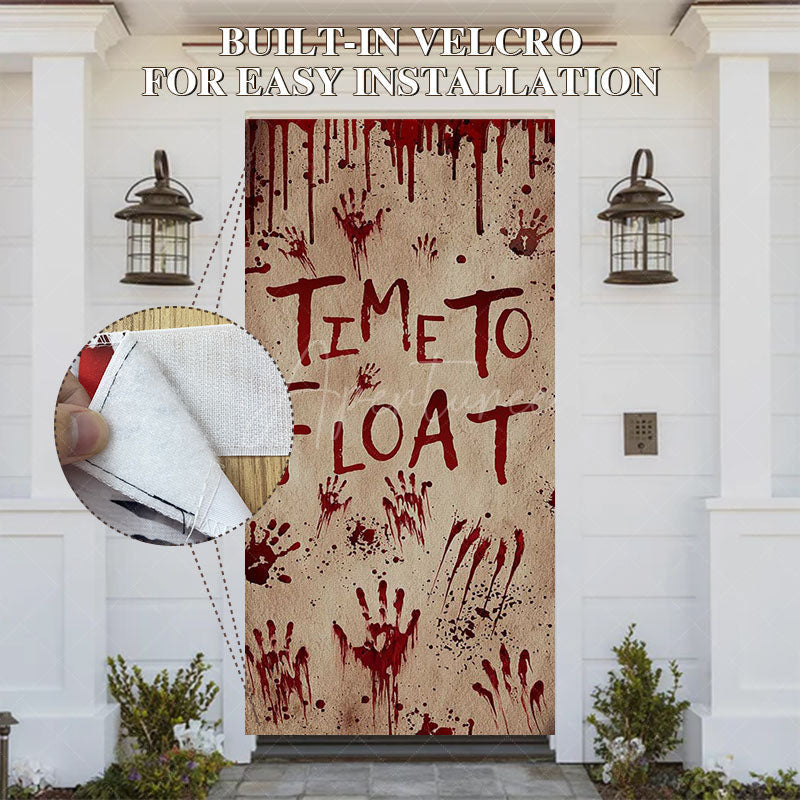 Aperturee - Aperturee Time To Float Terrible Bloody Halloween Door Cover
