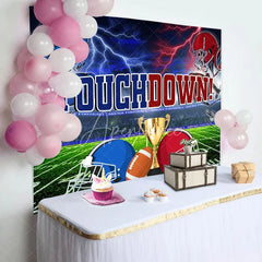 Aperturee - Aperturee Touchdown Party Electric Thrill Gold Trophy Backdrop