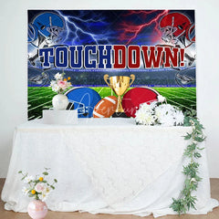 Aperturee - Aperturee Touchdown Party Electric Thrill Gold Trophy Backdrop