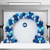 Aperturee - Aperturee Traditional Amulet Evil Eye Blue Balloon Backdrop