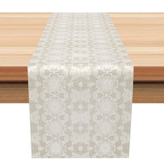 Aperturee - Aperturee Traditional Slovak Folk Art Pattern Table Runner for Ethnic and European Inspired Dining Decor