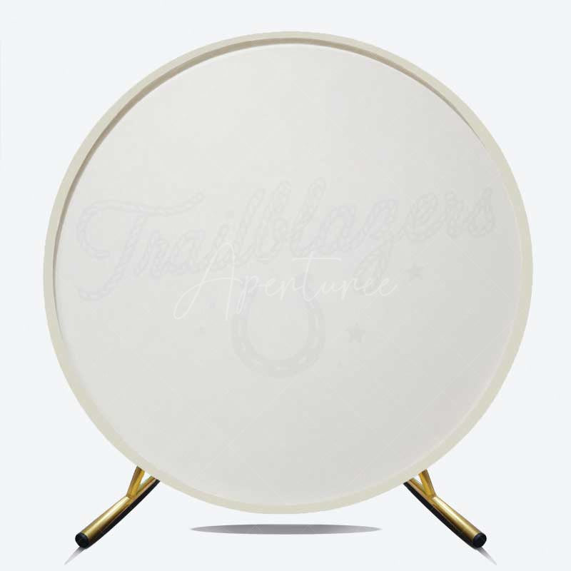 Aperturee Aperturee Trailblazers Horseshoe Boy Birthday Round Backdrop