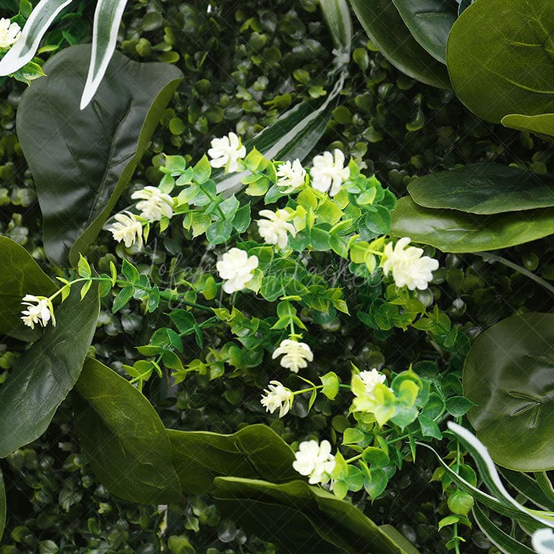 Aperturee - Aperturee Tribal Greenery Artificial Flower Wall For Wedding