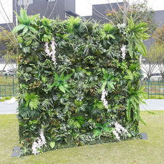 Aperturee - Aperturee Tribal Greenery Artificial Flower Wall For Wedding