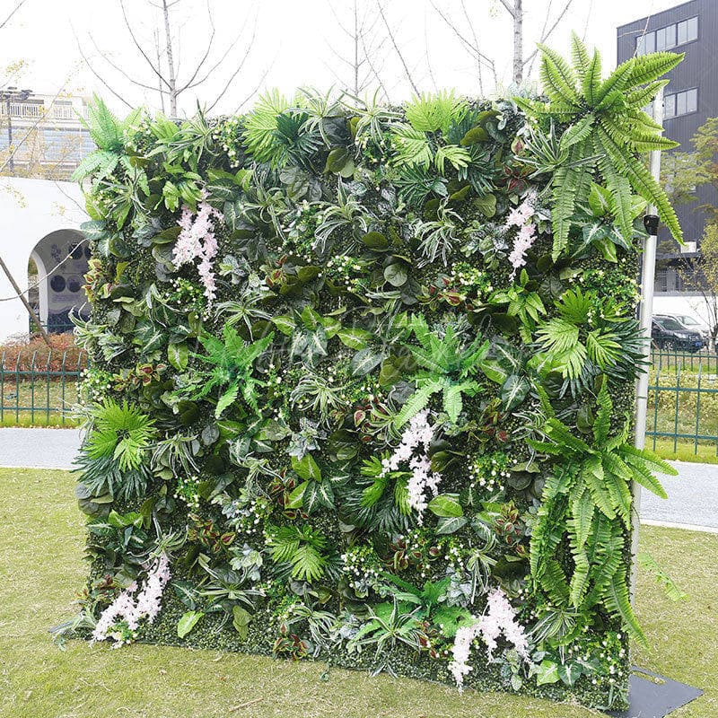 Aperturee - Aperturee Tribal Greenery Artificial Flower Wall For Wedding