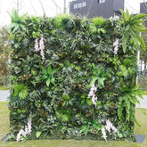 Aperturee - Aperturee Tribal Greenery Artificial Flower Wall For Wedding