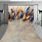 Aperturee - Aperturee Tribal Indigenous Feathers Fine Art Sweep Backdrop
