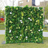 Aperturee - Aperturee Tropical Monstera Plant Artificial Floral Wall For Decor