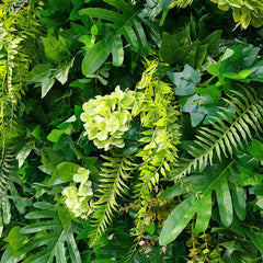 Aperturee - Aperturee Tropical Monstera Plant Artificial Floral Wall For Decor