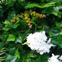 Aperturee - Aperturee Tropical Monstera Plant Artificial Floral Wall For Decor