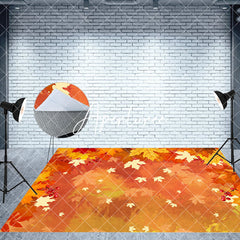 Aperturee - Aperturee Truck Forest Wheat Field Autumn Room Set Backdrop