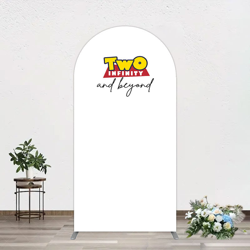 Aperturee - Aperturee Two Infinity And Beyond Simple Birthday Arch Backdrop