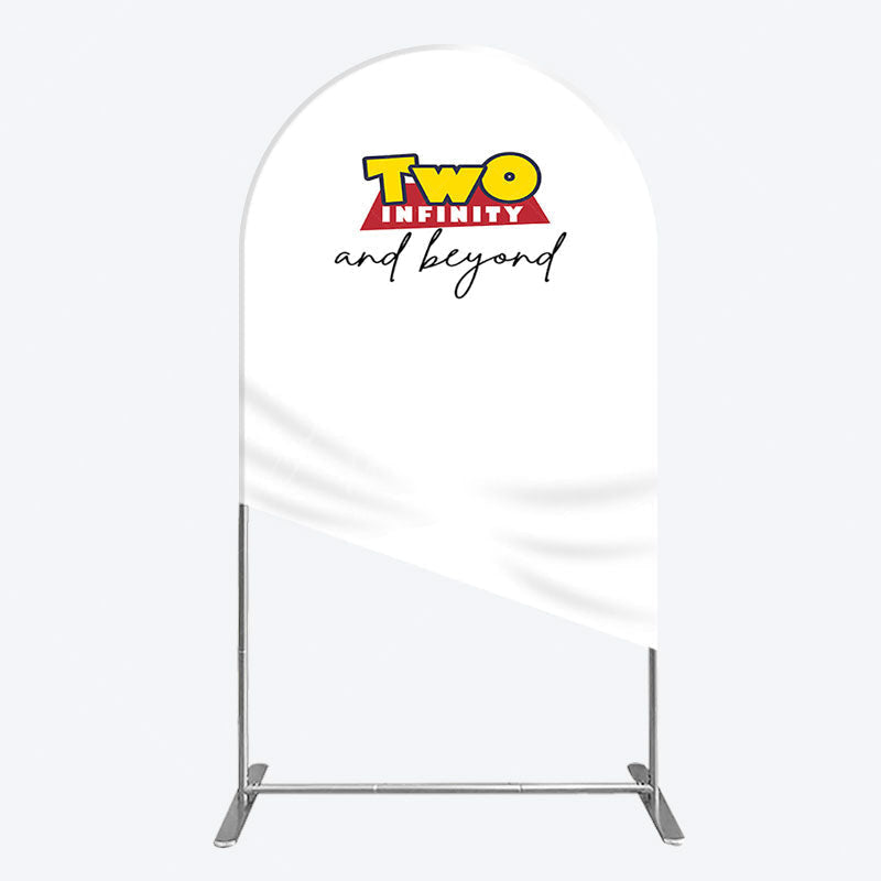 Aperturee - Aperturee Two Infinity And Beyond Simple Birthday Arch Backdrop