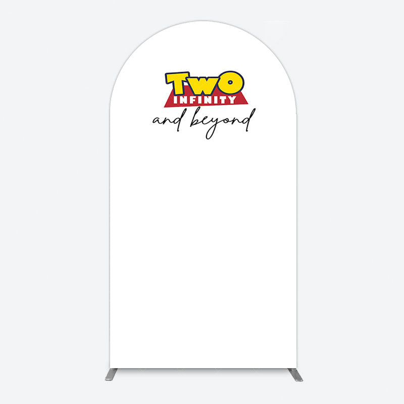 Aperturee - Aperturee Two Infinity And Beyond Simple Birthday Arch Backdrop