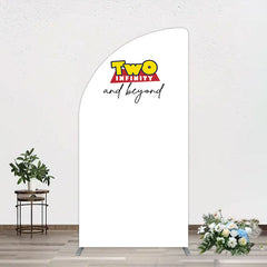 Aperturee - Aperturee Two Infinity And Beyond Simple Birthday Half Moon Arch Backdrop