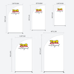 Aperturee - Aperturee Two Infinity And Beyond Simple Birthday Half Moon Arch Backdrop