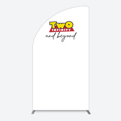 Aperturee - Aperturee Two Infinity And Beyond Simple Birthday Half Moon Arch Backdrop