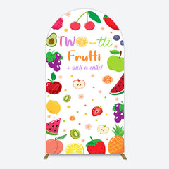 Aperturee - Aperturee Two Tti Frutti Such A Cutie Birthday Arch Backdrop