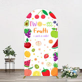 Aperturee - Aperturee Two Tti Frutti Such A Cutie Birthday Arch Backdrop