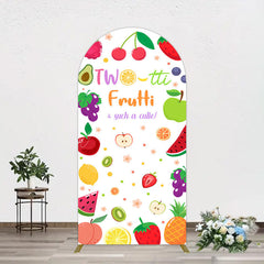 Aperturee - Aperturee Two Tti Frutti Such A Cutie Birthday Arch Backdrop