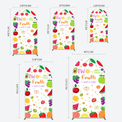 Aperturee - Aperturee Two Tti Frutti Such A Cutie Birthday Arch Backdrop