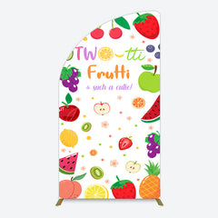 Aperturee - Aperturee Two Tti Frutti Such A Cutie Birthday Half Moon Arch Backdrop