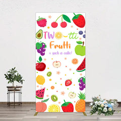 Aperturee - Aperturee Two Tti Frutti Such A Cutie Birthday Rectangle Backdrop