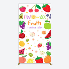 Aperturee - Aperturee Two Tti Frutti Such A Cutie Birthday Rectangle Backdrop
