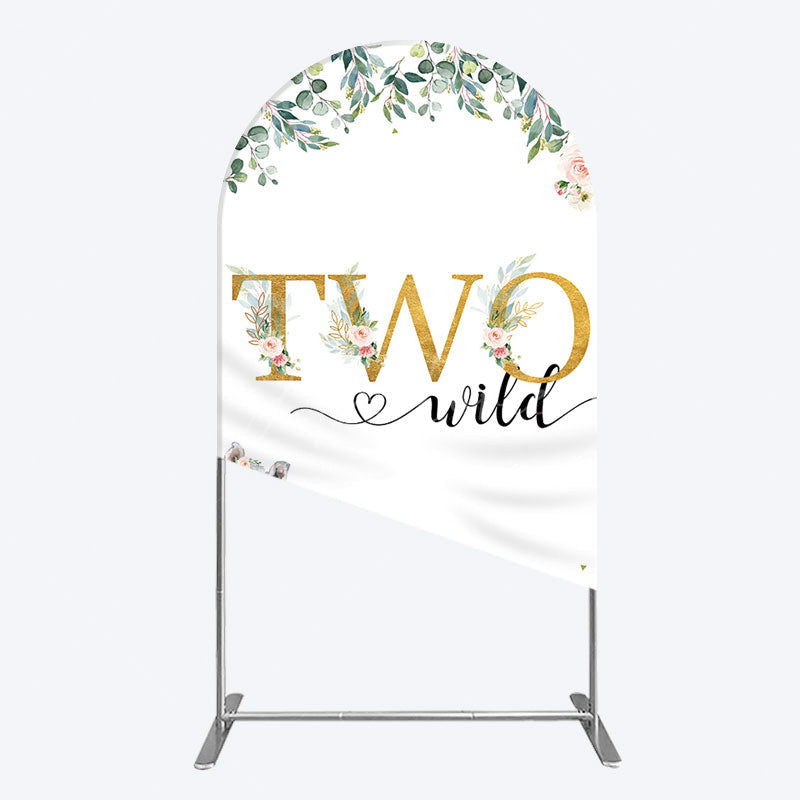 Aperturee - Aperturee Two Wild Animals Boy Birthday Arch Backdrop
