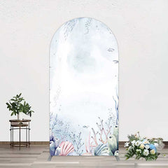 Aperturee Aperturee Under Sea Coral Birthday Party Arch Backdrop