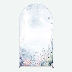 Aperturee Aperturee Under Sea Coral Birthday Party Arch Backdrop