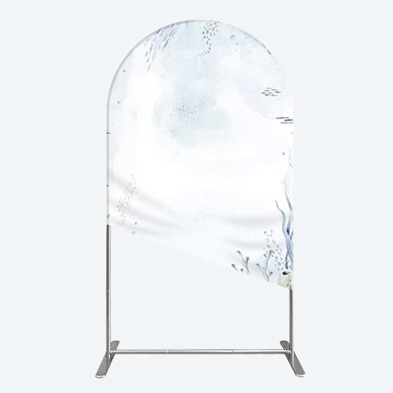 Aperturee Aperturee Under Sea Coral Birthday Party Arch Backdrop