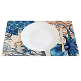 Aperturee - Aperturee Underwater Animal World Summer Set of 4 Placemats