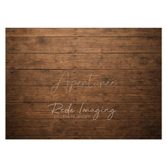 Aperturee - Aperturee Uneven Brown Wood Pattern Rubber Floor Mat For Photo