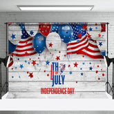 Aperturee - Aperturee United States Flag Balloon Independence Day Backdrop