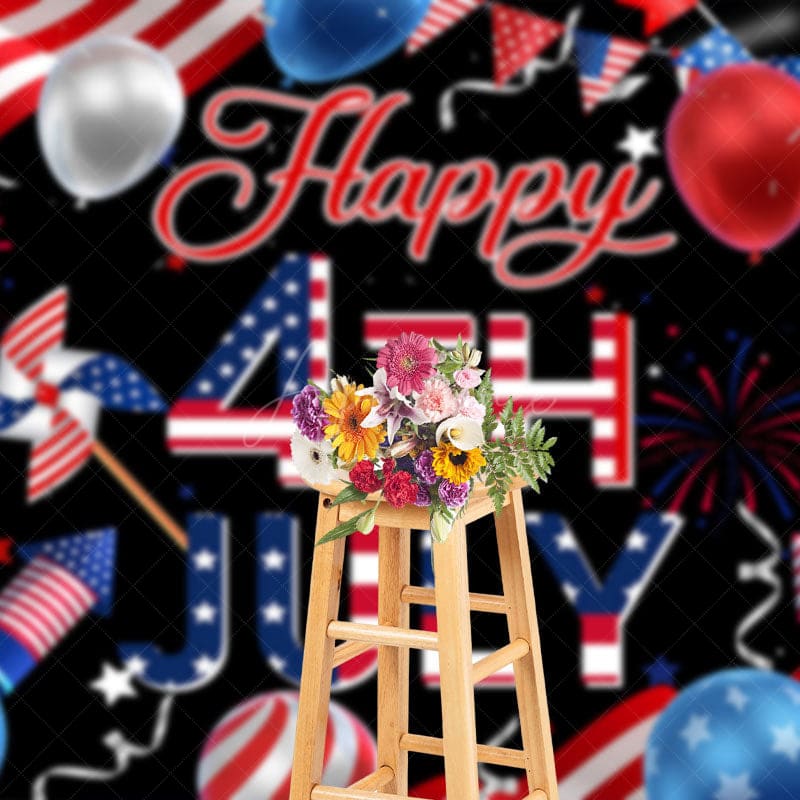 Aperturee - Aperturee Usa Flag 4th July Cheers Independence Day Backdrop
