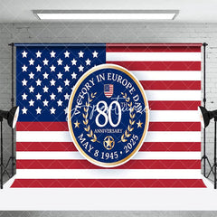 Aperturee - Aperturee Usa Flag Commemorate Victory In Europe Day Backdrop