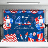 Aperturee - Aperturee Usa Flag Sparkle 4th July Independence Day Backdrop