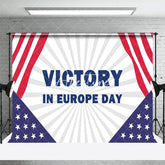 Aperturee - Aperturee Usa Flag Stripe Stars Victory In Europe Day Backdrop