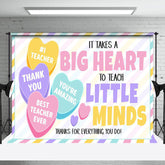 Aperturee - Aperturee Valentines Heart Big Heart Little Minds Backdrop