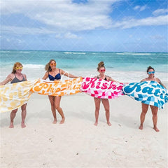 Aperturee - Aperturee Vans Checker Pattern Retro Customized Beach Towel