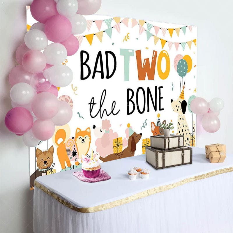 Aperturee - Aperturee Various Dogs Bad Two The Bone Happy Birthday Backdrop