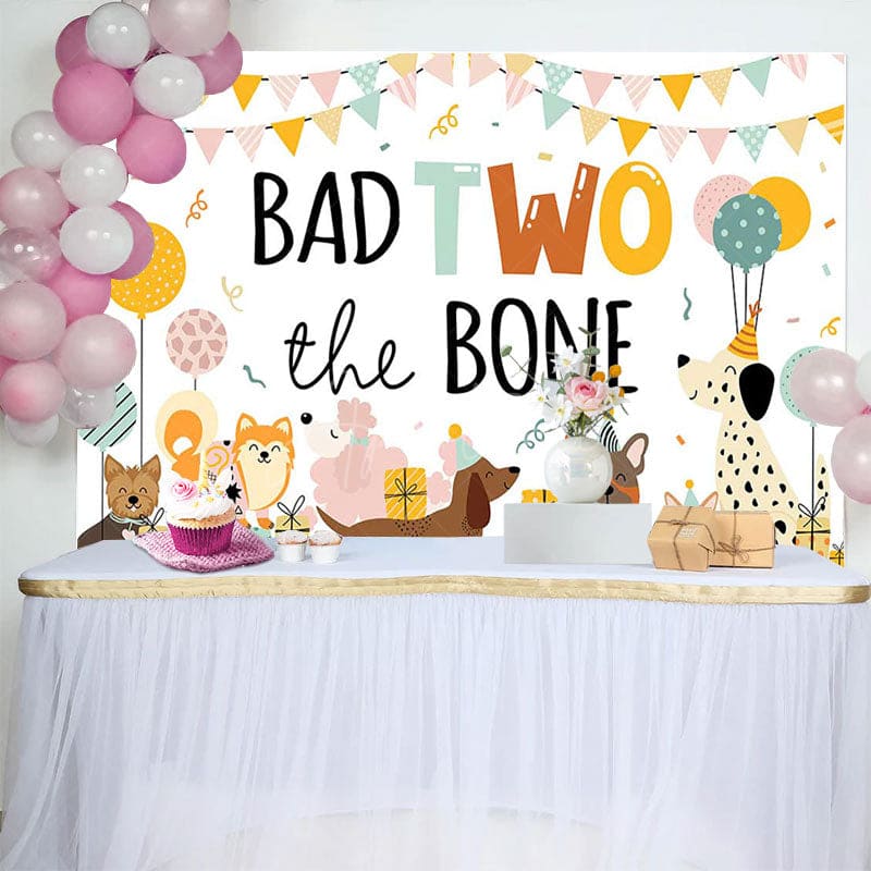Aperturee - Aperturee Various Dogs Bad Two The Bone Happy Birthday Backdrop