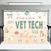 Aperturee - Aperturee Various Pet Happy Vet Tech Week Thank You Backdrop