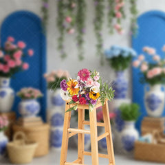 Aperturee - Aperturee Vase Bouquets Fresh Double Arch Wedding Backdrop