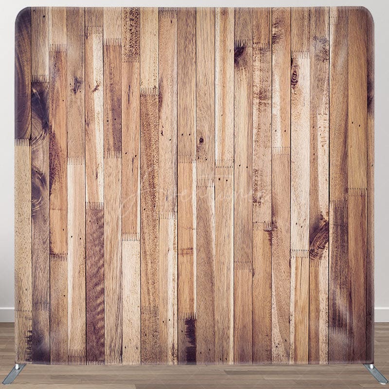 Aperturee - Aperturee Vertical Wood Minimalist Square Tension Backdrop