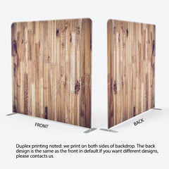 Aperturee - Aperturee Vertical Wood Minimalist Square Tension Backdrop