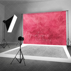 Aperturee - Aperturee Vibrant Pink and Magenta Textured Photography Backdrop Abstract Painterly Stucco Wall for Studio Shoots