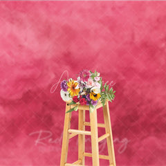 Aperturee - Aperturee Vibrant Pink and Magenta Textured Photography Backdrop Abstract Painterly Stucco Wall for Studio Shoots